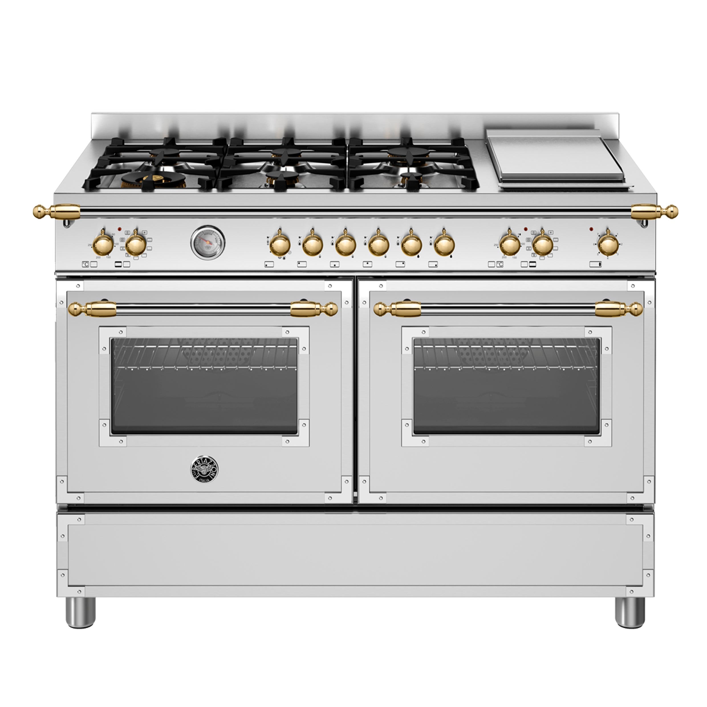 Cucina a gas Bertazzoni con forno elettrico - Linea Heritage - Modello a 6 fuochi + grill da tavolo / 120 cm